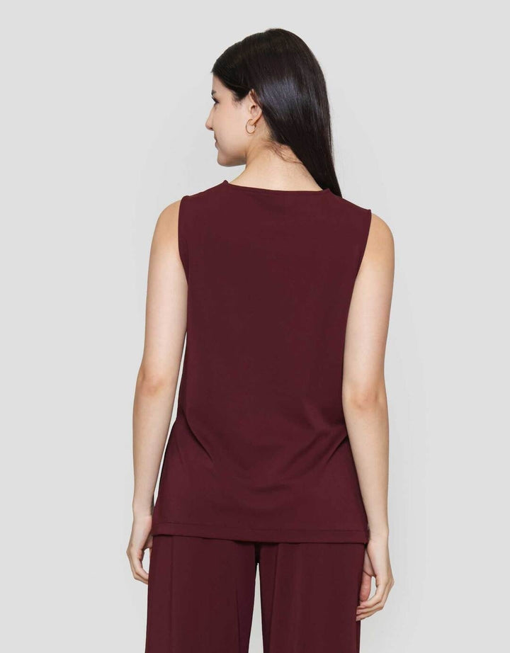 Suko Sleevele With Side Slit Kaos Wanita