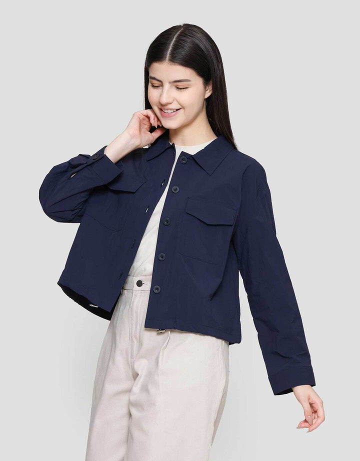 Suko Nilon Rayon Acrylic Kemeja Oversized Wanita