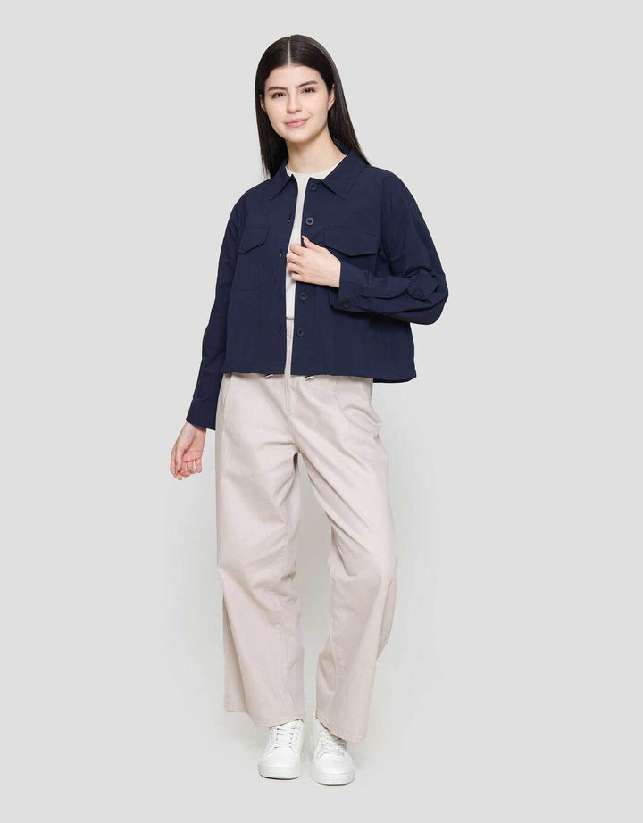 Suko Nilon Rayon Acrylic Kemeja Oversized Wanita