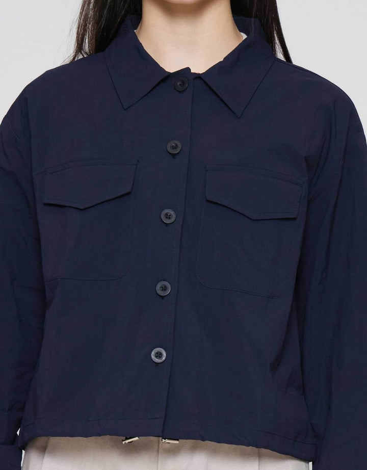 Suko Nilon Rayon Acrylic Kemeja Oversized Wanita