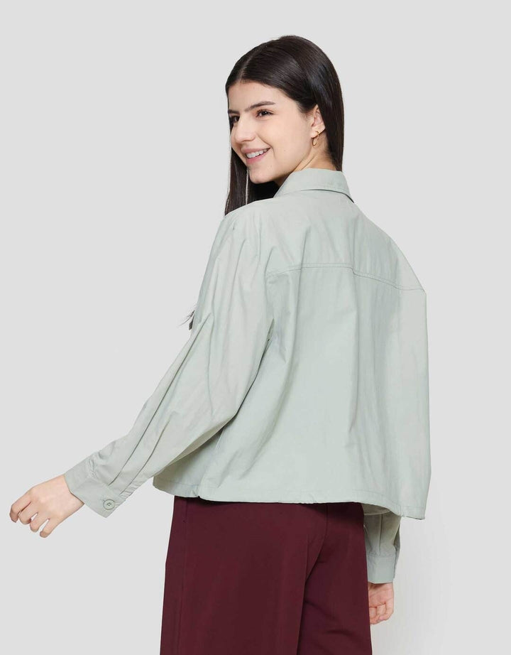 Suko Nilon Rayon Acrylic Kemeja Oversized Wanita