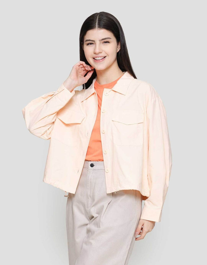 Suko Nilon Rayon Acrylic Kemeja Oversized Wanita