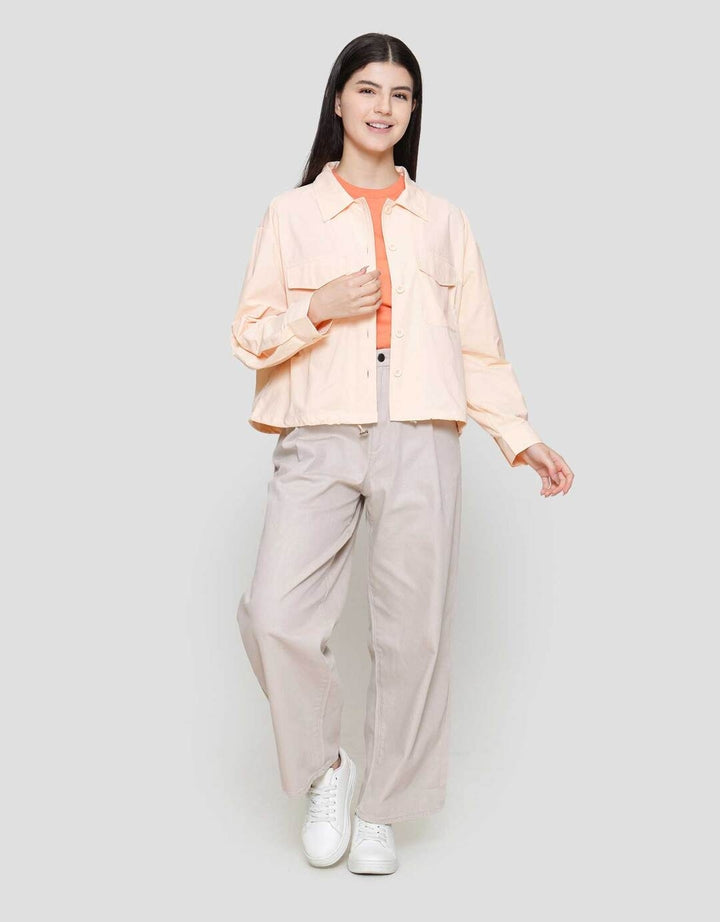 Suko Nilon Rayon Acrylic Kemeja Oversized Wanita