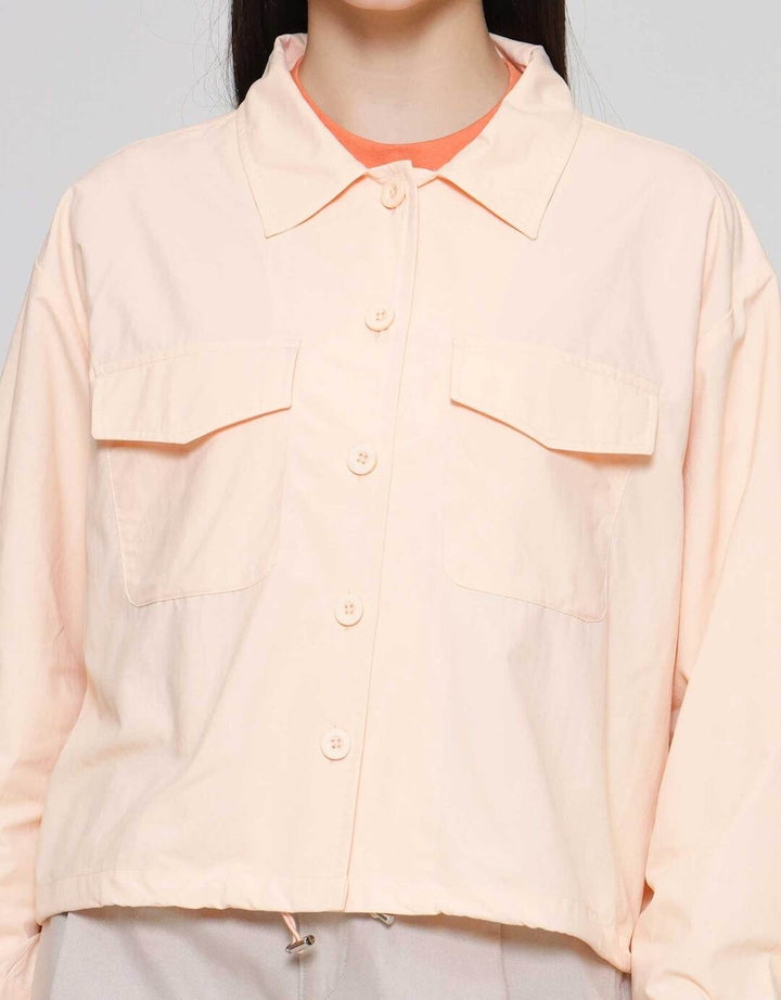 Suko Nilon Rayon Acrylic Kemeja Oversized Wanita