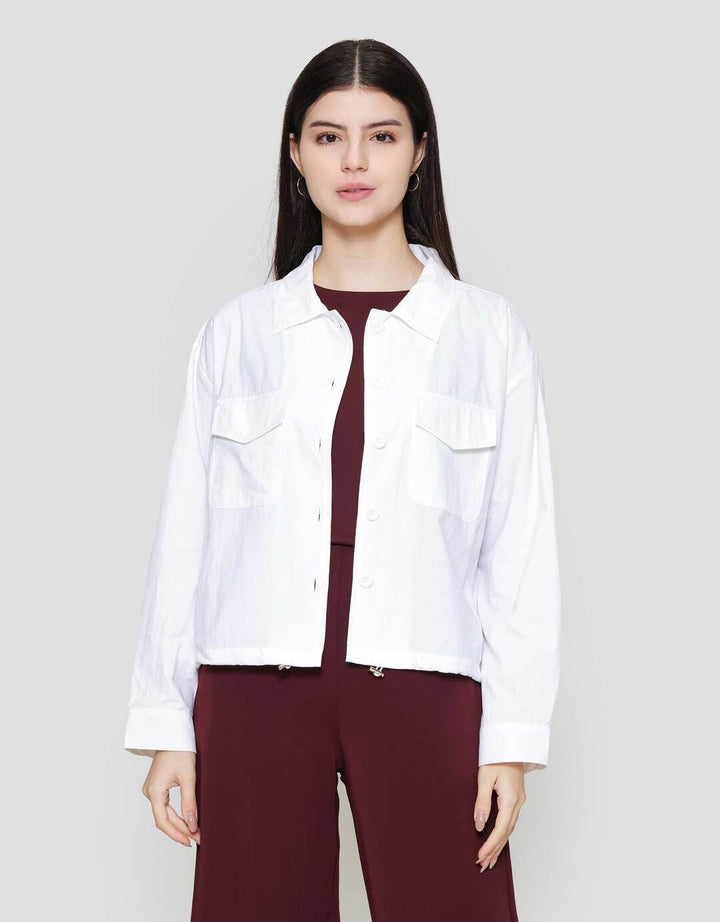 Suko Nilon Rayon Acrylic Kemeja Oversized Wanita