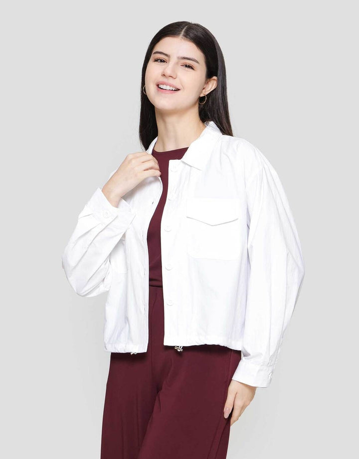 Suko Nilon Rayon Acrylic Kemeja Oversized Wanita