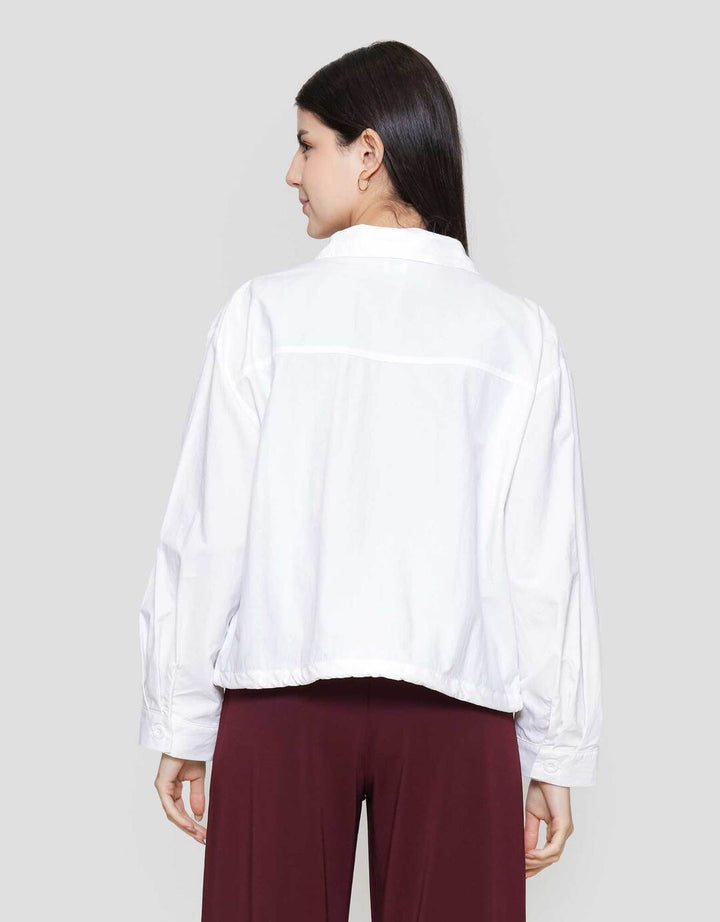 Suko Nilon Rayon Acrylic Kemeja Oversized Wanita