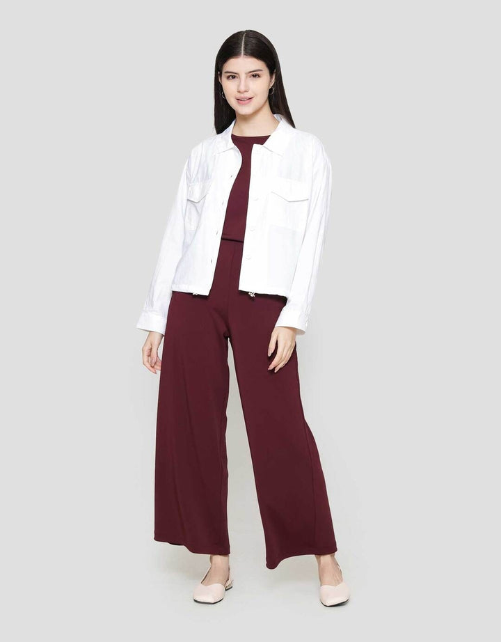 Suko Nilon Rayon Acrylic Kemeja Oversized Wanita