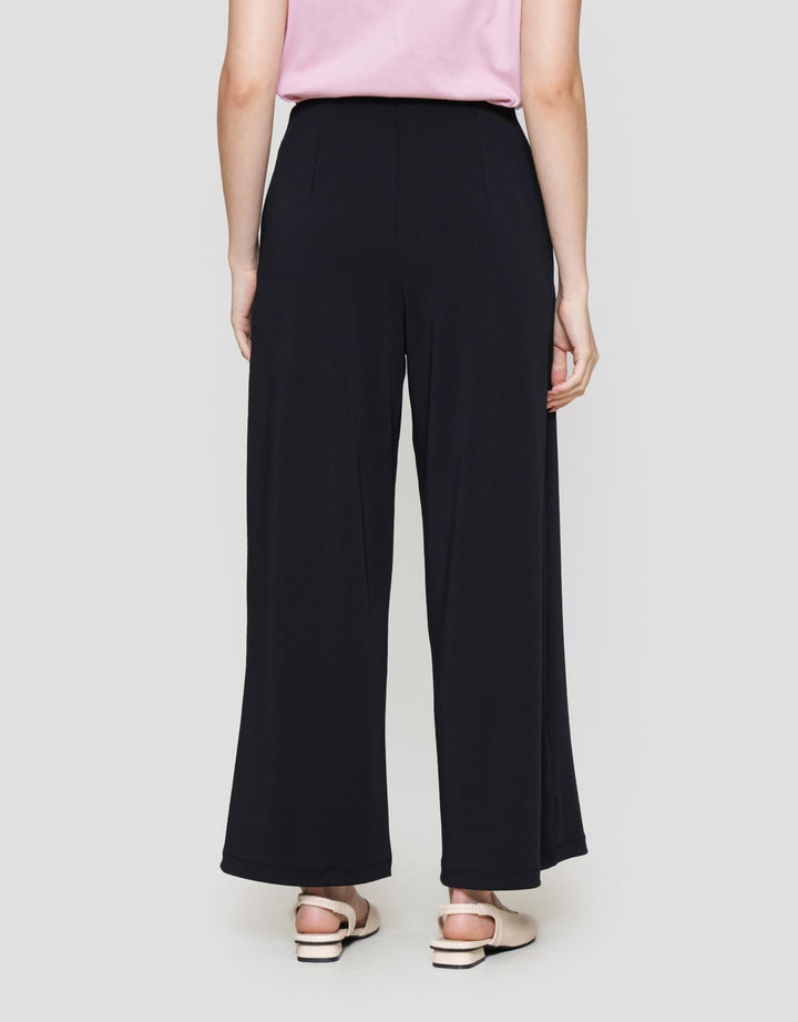 Suko Relax Knit Wide Leg Celana Panjang Wanita