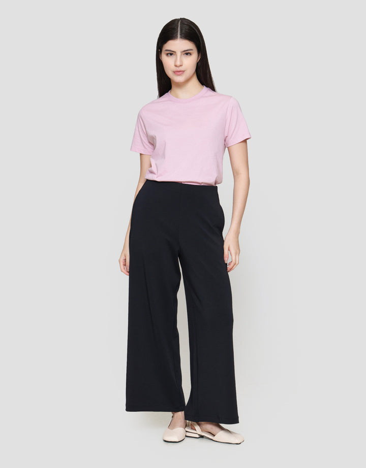 Suko Relax Knit Wide Leg Celana Panjang Wanita