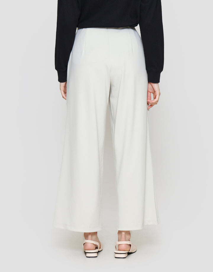 Suko Relax Knit Wide Leg Celana Panjang Wanita