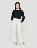 Suko Relax Knit Wide Leg Celana Panjang Wanita