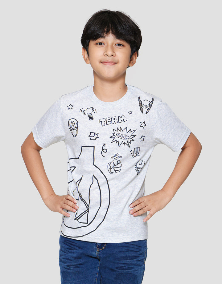 Marvel Avenger Logo Color A Kaos Anak Laki-laki