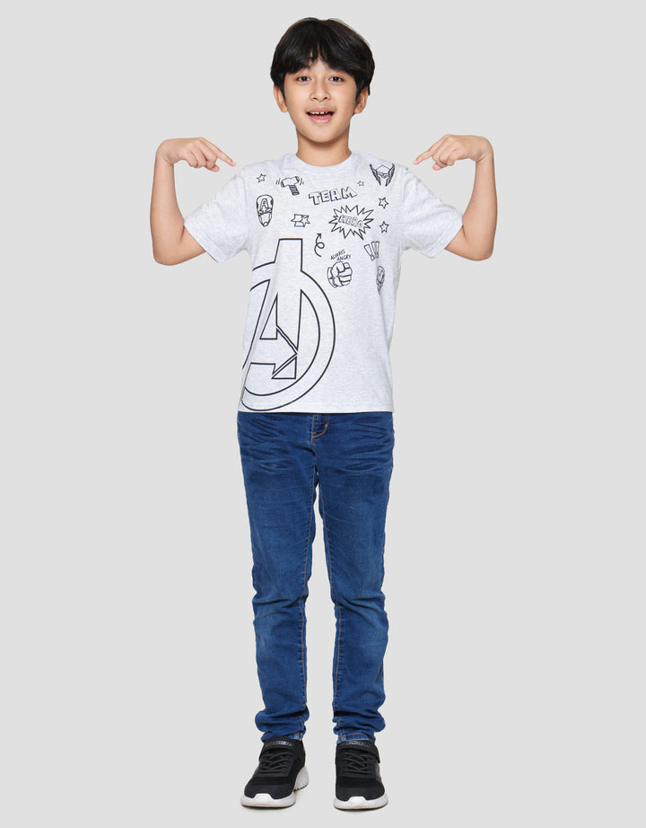 Marvel Avenger Logo Color A Kaos Anak Laki-laki