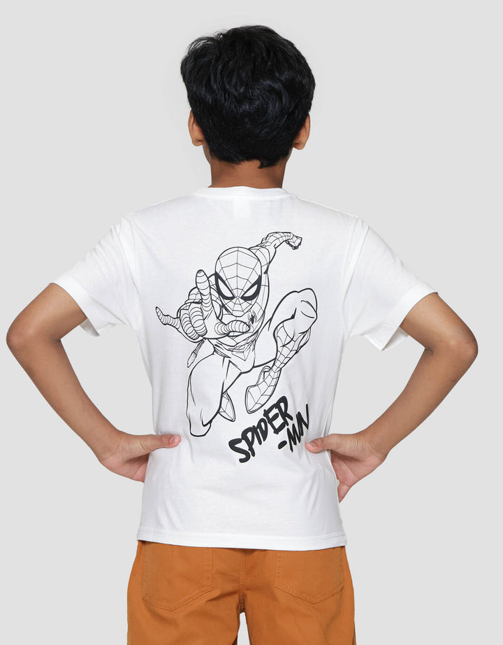 Marvel Spiderman Logo Dpn Blkg Kaos Anak Laki-laki