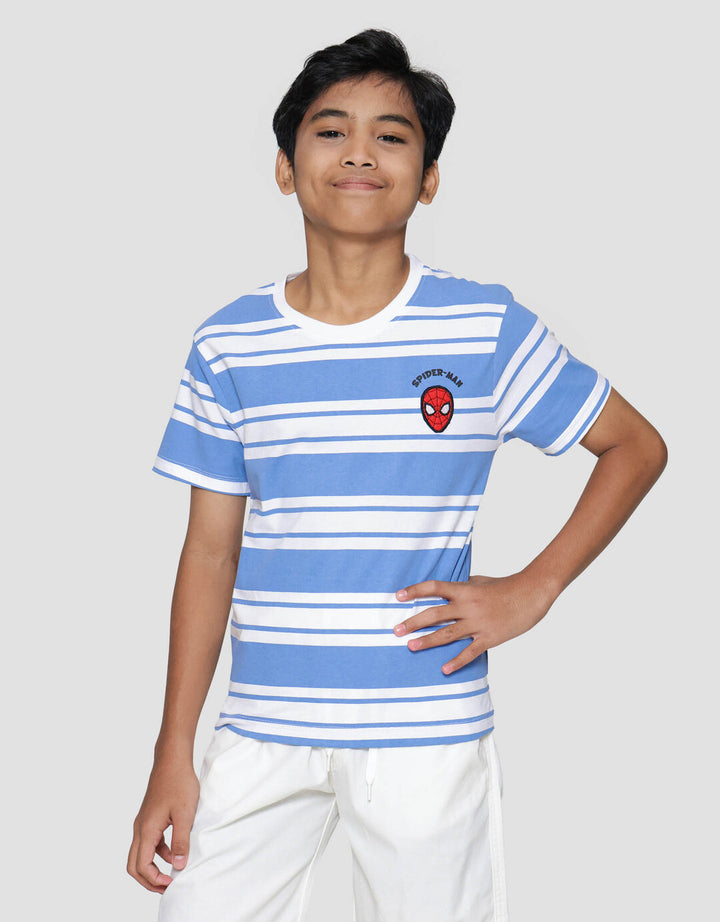 Marvel Spiderman Salur Logo Kaos Anak Laki-laki