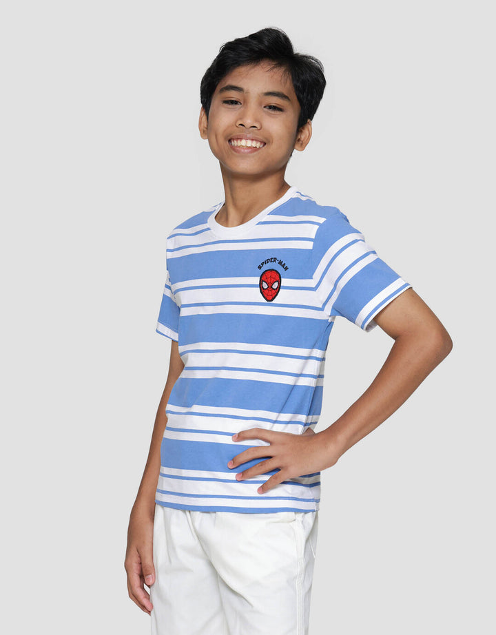 Marvel Spiderman Salur Logo Kaos Anak Laki-laki