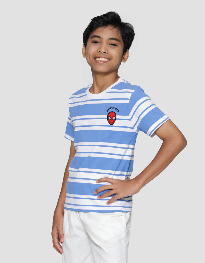 Marvel Spiderman Salur Logo Kaos Anak Laki-laki