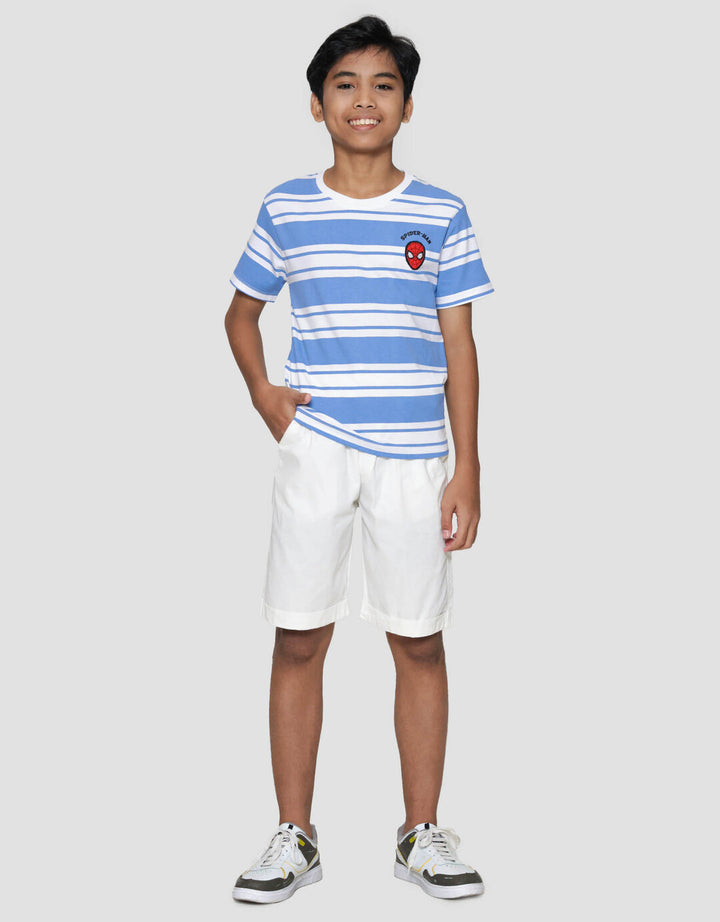 Marvel Spiderman Salur Logo Kaos Anak Laki-laki