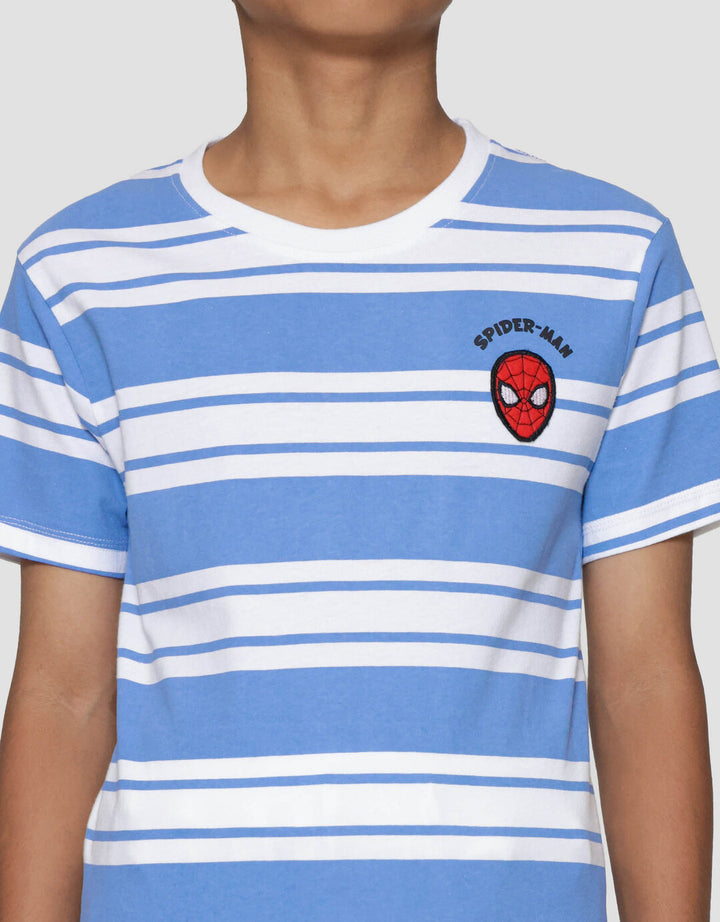 Marvel Spiderman Salur Logo Kaos Anak Laki-laki