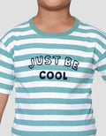Little M Just Be Cool Print Kaos Lengan Pendek Anak Laki-laki