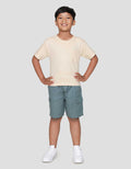 Little M Ov Basic Kantong Print Kaos Lengan Pendek Anak Laki-laki