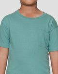 Little M Ov Basic Kantong Print Kaos Lengan Pendek Anak Laki-laki