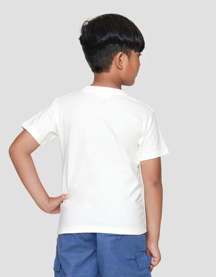 Little M Happy Gator Print Kaos Lengan Pendek Anak Laki-laki