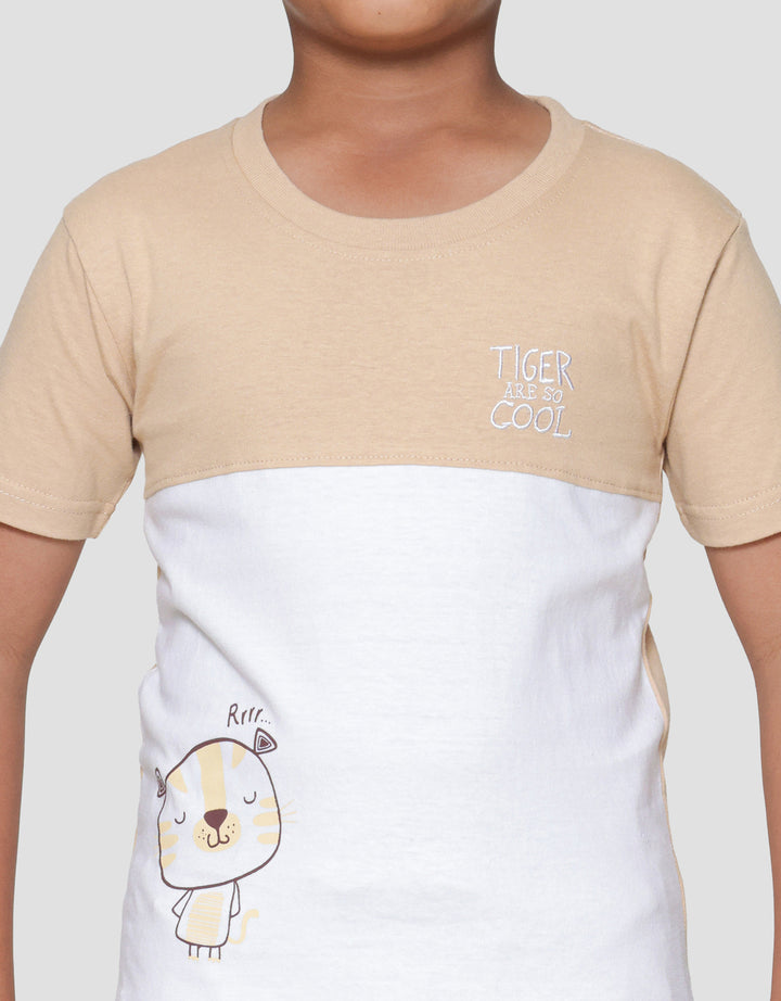 Little M Komb Tiger So Cool Print Kaos Anak Laki-laki