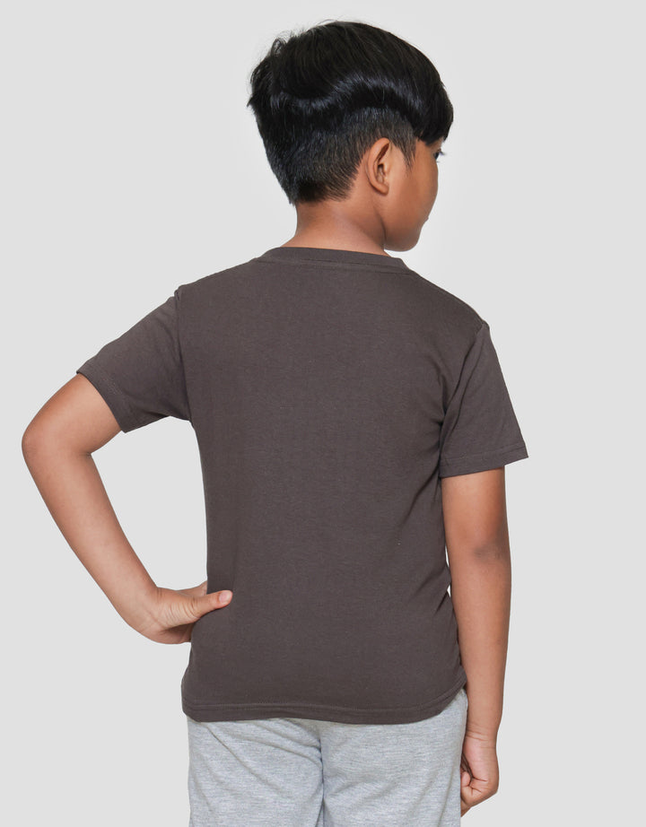 Little M Elephant Outline Print Kaos Lengan Pendek Anak Laki-laki