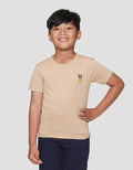Little M Lion Print Kaos Lengan Pendek Anak Laki-laki
