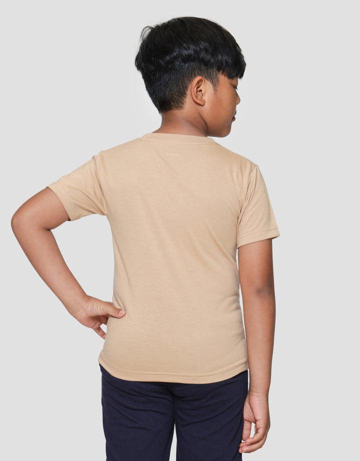 Little M Lion Print Kaos Lengan Pendek Anak Laki-laki