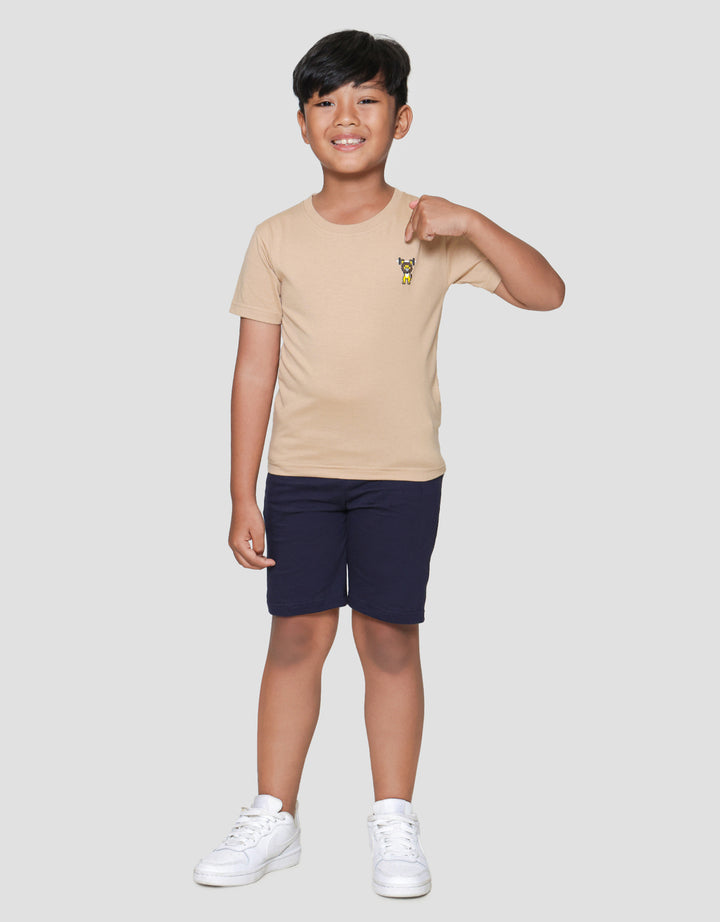 Little M Lion Print Kaos Lengan Pendek Anak Laki-laki