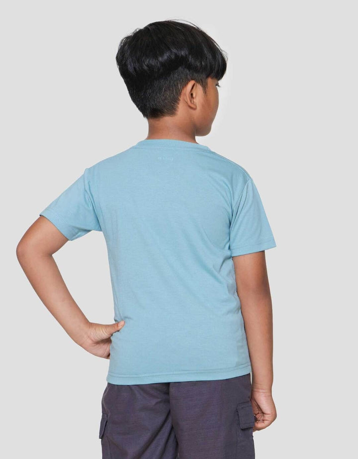 Little M Bunny Print Kaos Lengan Pendek Anak Laki-laki