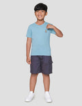 Little M Bunny Print Kaos Lengan Pendek Anak Laki-laki