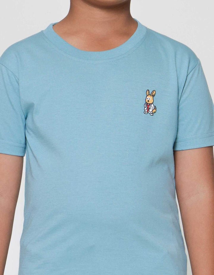 Little M Bunny Print Kaos Lengan Pendek Anak Laki-laki