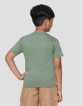 Little M Squirrel Print Kaos Lengan Pendek Anak Laki-laki
