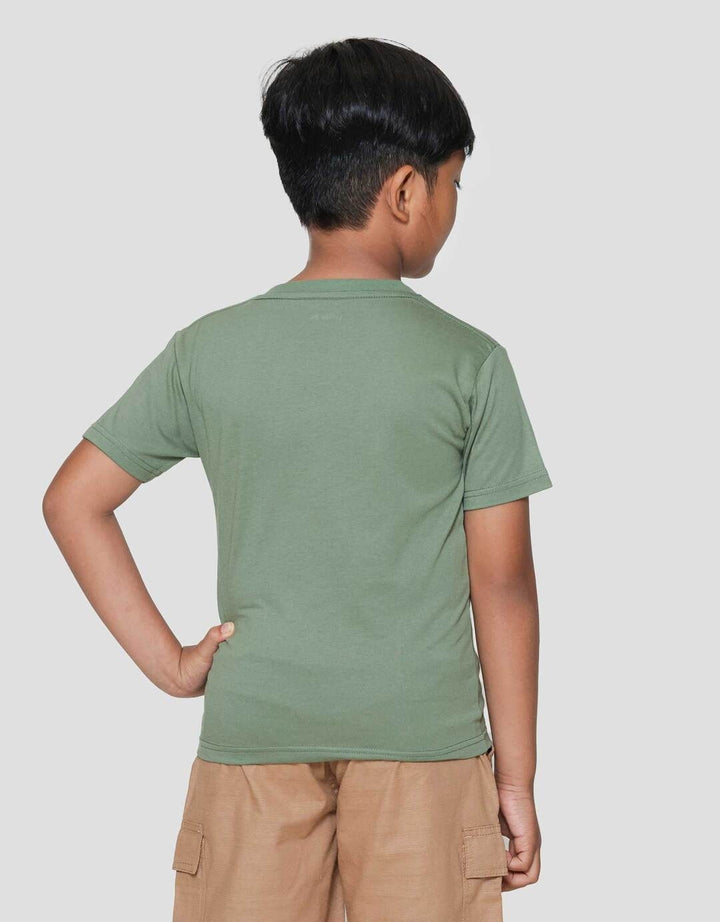 Little M Squirrel Print Kaos Lengan Pendek Anak Laki-laki