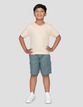 Little M Dino Sleeping Print Kaos Lengan Pendek Anak Laki-laki