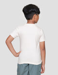 Little M Dino Sleeping Print Kaos Lengan Pendek Anak Laki-laki