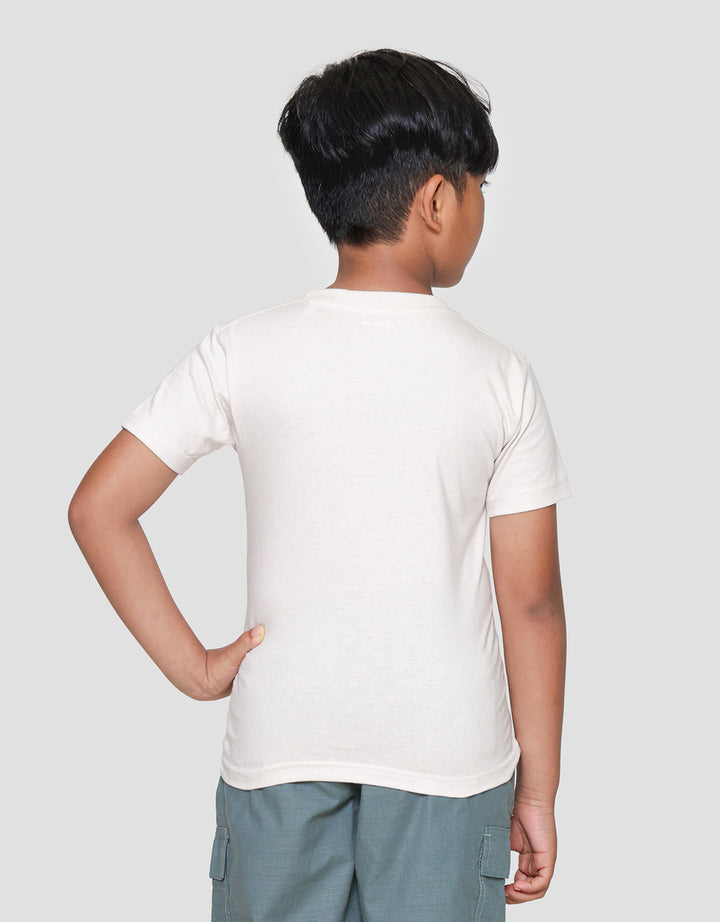 Little M Dino Sleeping Print Kaos Lengan Pendek Anak Laki-laki