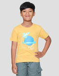 Little M Blast Off Print Kaos Lengan Pendek Anak Laki-laki