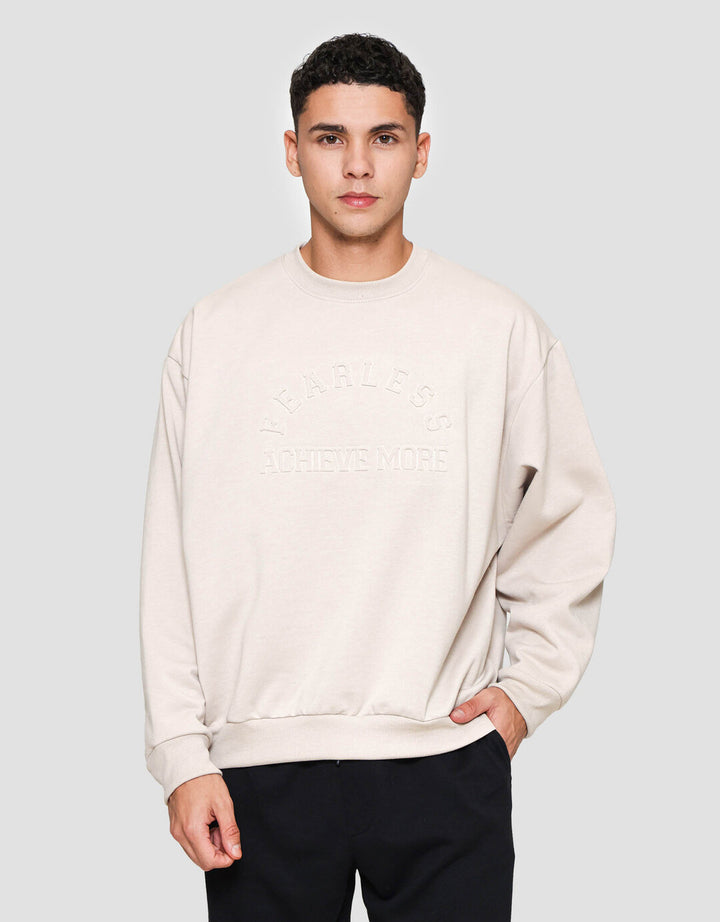 Nevada Emboss Wording Sweater Pria