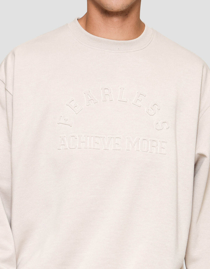 Nevada Emboss Wording Sweater Pria