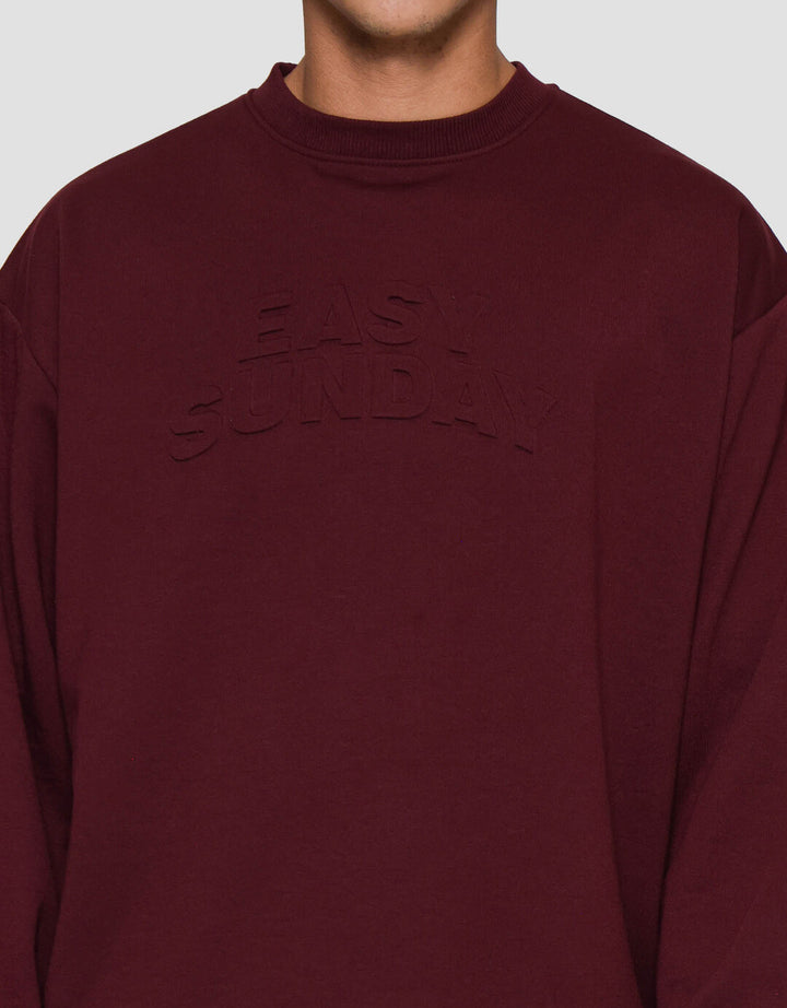 Nevada Emboss Wording Sweater Pria