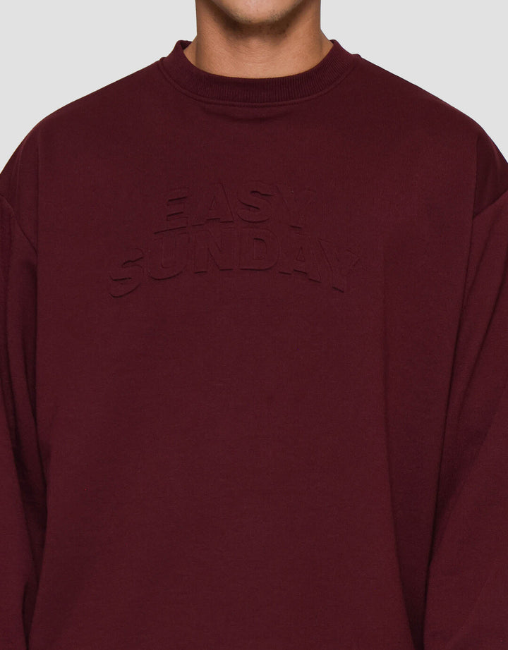 Nevada Emboss Wording Sweater Pria