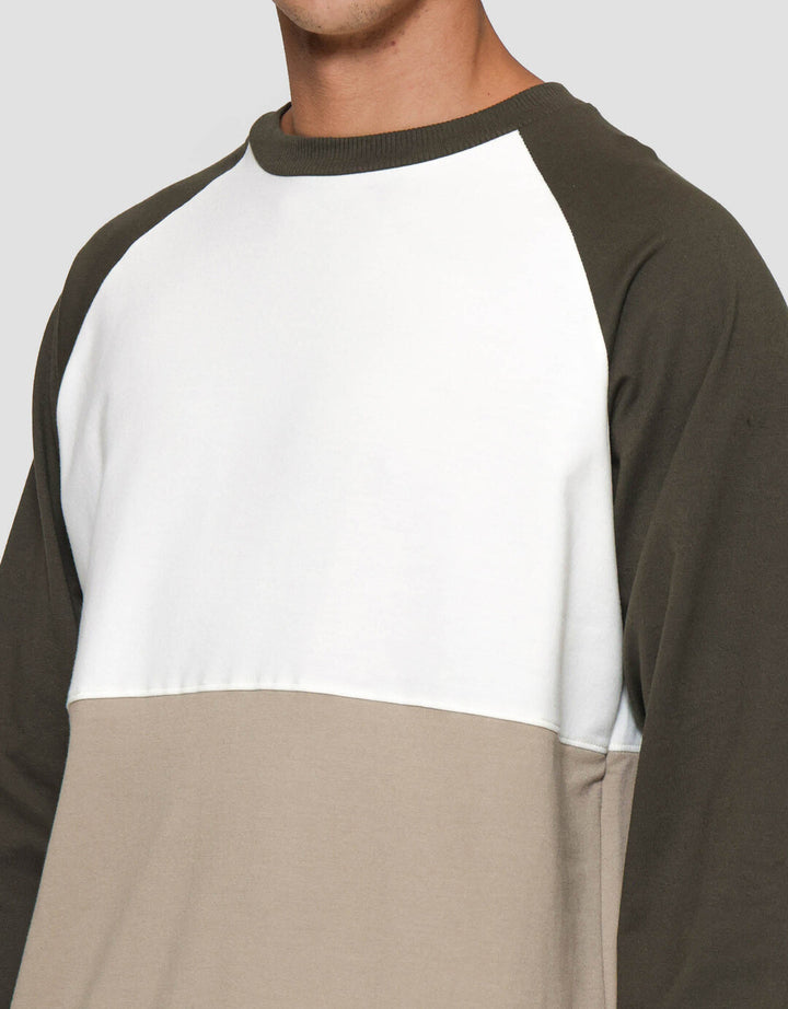 Nevada Cut And Sewn Mix Colors Sweater Pria