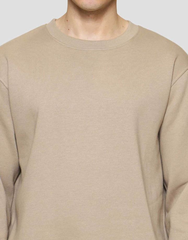 Nevada Basic Fleece With Sleeve Embro Sweater Pria