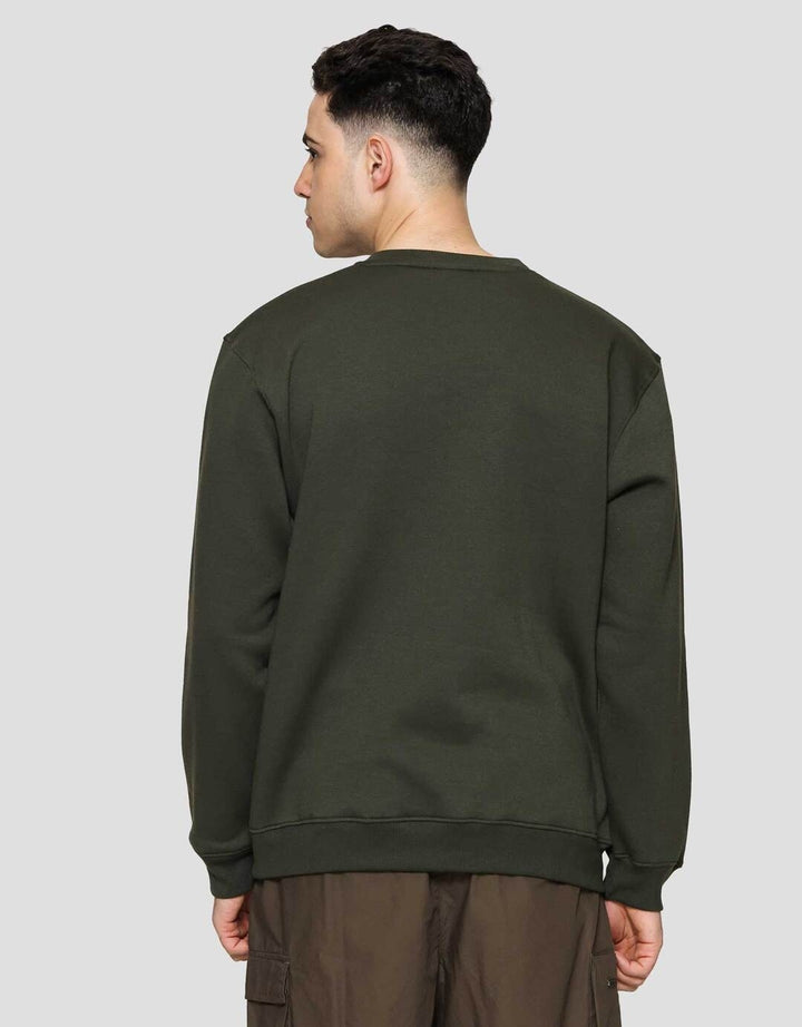 Nevada Basic Fleece With Sleeve Embro Sweater Pria