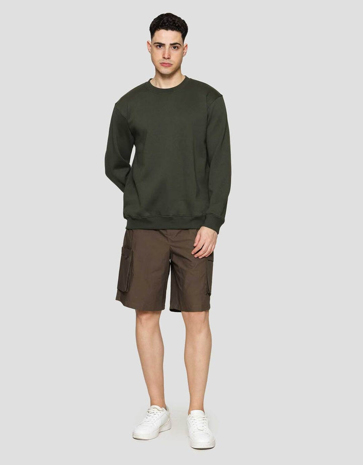 Nevada Basic Fleece With Sleeve Embro Sweater Pria
